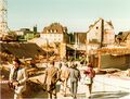 Grundsteinlegung der Stadthalle - im Hintergrund Königstraße 1 bzw. der ehem. Schlachthof, 3. Okt. 1980