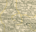Ausschnitt aus der Karte "Der Rezatkreis" von 1837