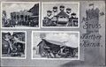 Gruß von der <!--LINK'" 0:114-->, historische Ansichtskarte mit Fotografien von Schaustellern, um 1920