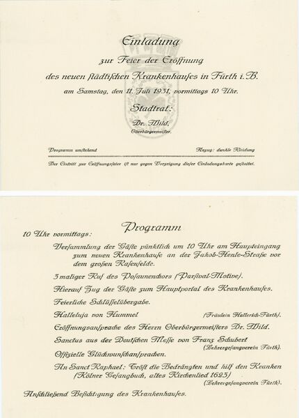 Datei:Einladung Krankenhauseröffnung 1931.jpg