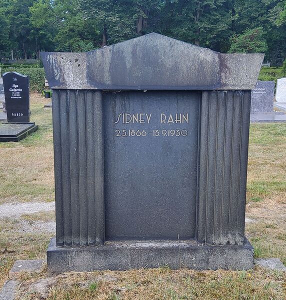 Datei:Sidney Rahn Grabstein.jpg