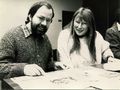 Die ersten Grünen Stadträte Fürths Grashey und Berthold bei den Haushaltsberatungen der Stadt Fürth 1984