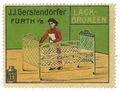 Historische <!--LINK'" 0:27--> des Bronzefarbenherstellers J. J. Gerstendörfer