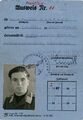 Frontflug-Ausweis von Hans Hautsch, 1945