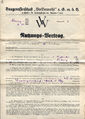 Nutzungsvertrag der Baugenossenschaft Volkswohl aus dem Jahr 1932 für das Objekt in der Ludwig-Straße 96