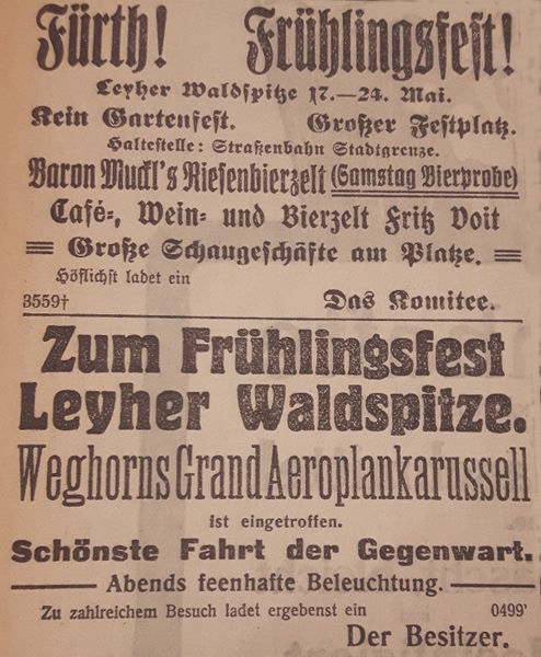 Datei:Werbeanzeige Leyher Waldspitze 1914.jpg
