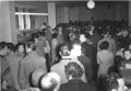 Kundenandrang in der AOK während einer Grippewelle im Jahr 1957