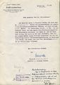 Briefkopf des Stadtklinikums mit der Unterschrift von Prof. Dr. Denecke und Dr. Kaltenhäuser, 1959