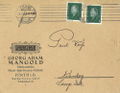 historischer Geschäftsbrief von GAMA mit erstem Logo und Adresse Katharinenstr. 5
