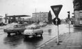 Würzburger Straße mit Tankstelle und Hochhaus Billinganlage (1970)