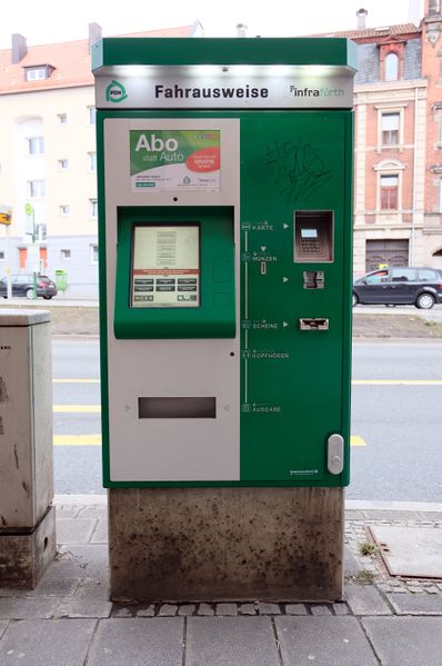 Datei:VAG Fahrkartenautomat Erlanger Straße.jpg
