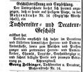 Geschäftseröffnung im Segitz´schen Haus, Fürther Tagblatt 6.10.1868