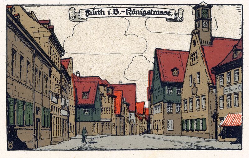 Datei:AK Künstler-Steinzeichnung-Ansichtskarten Königstraße.jpg