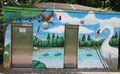 Graffiti Toilettenhäuschen Stadtpark 