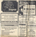 Wahlkampfanzeige in den <!--LINK'" 0:18--> vom Fürther Block e. V., 1972