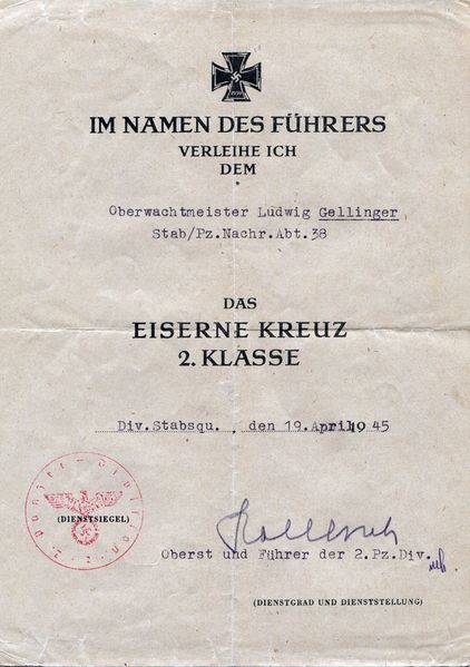Datei:Gellinger Eiserne Kreuz 2 Klasse.jpg