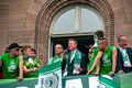 Aufstiegsfeier der Spielvereinigung vor dem Rathaus in die erste Bundesliga, April 2012