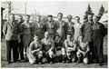 Fußballmannschaft vermutlich bestehend aus Beschäftigten der Brauerei Grüner, rechts im Bild der ehem. Brauereidirektor Wilhelm Schülein, ca. 1940