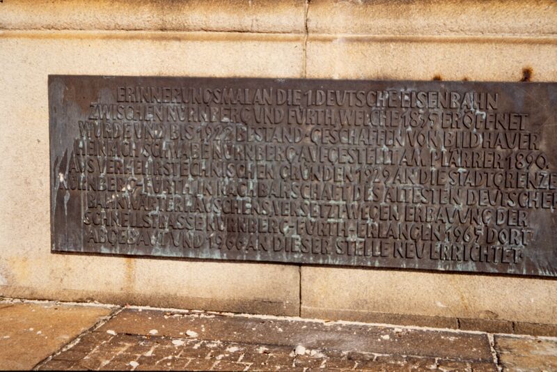 Datei:NL-FW 05 0232 KP Schaack Eisenbahndenkmal Tafel 17.10.1989.jpg