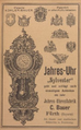 Werbeanzeige von C. Bauer, 1896