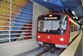 Triebwagen DT2 bei der Eröffnung vom <a class="mw-selflink selflink">U-Bahnhof Hardhöhe</a> am 8. Dezember <!--LINK'" 0:3-->