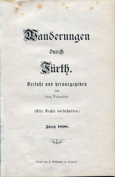 Datei:Wanderungen durch Fürth (Buch).jpg