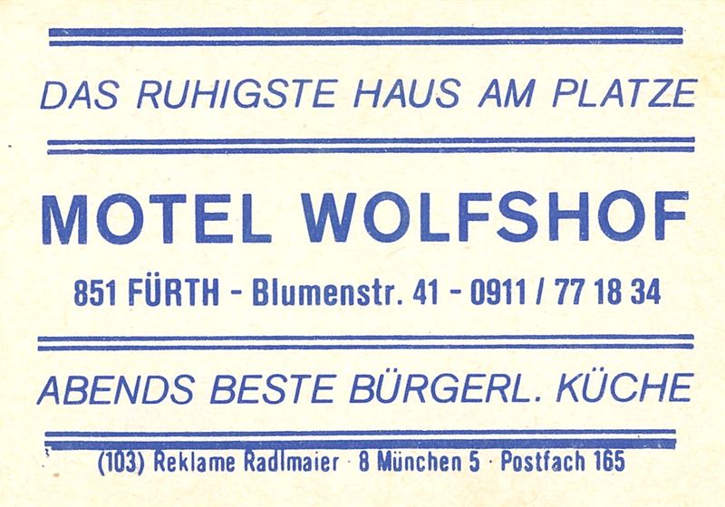 Datei:Werbeetikett Motel Wolfshof.jpg