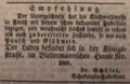 Schüler-Schokolade auf der Kirchweih 1849 <span class="smw-highlighter" data-type="8" data-state="inline" data-title="Hinweis" title="Erstellungsdatum: 2. Oktober 1849Lizenz: noc-nc-1.0"><span class="smwtticon note"></span><span class="smwttcontent">Erstellungsdatum: <!--LINK'" 0:29--> <!--LINK'" 0:30--><br>Lizenz: noc-nc-1.0</span></span>