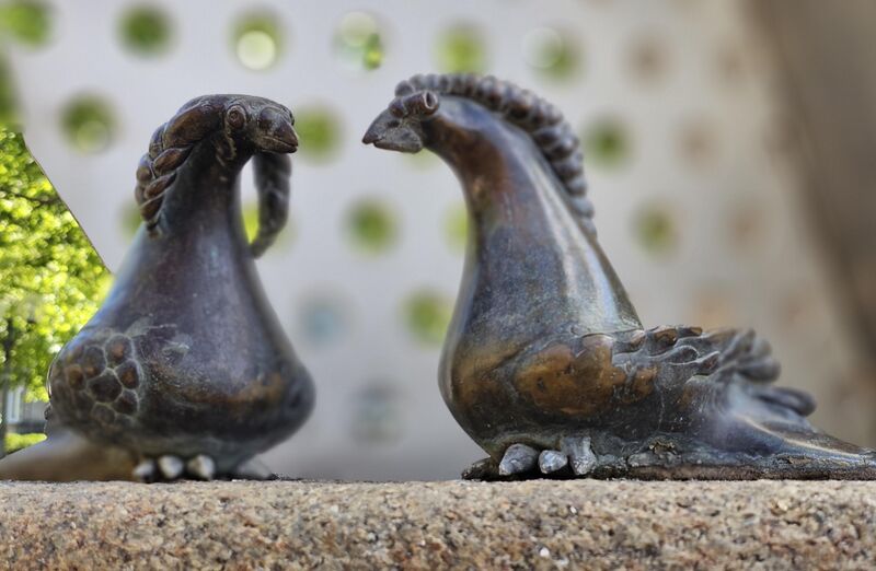 Datei:2025 07 09 Paradiesbrunnen Taubenpaar.jpg