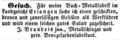 Zeitungsanzeige des Blattmetallfabrikanten <!--LINK'" 0:19-->, März 1851