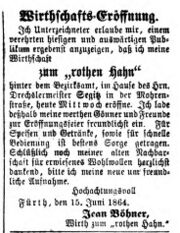 Eröffnung Roter Hahn Fürther Tagblatt, 15. Juni 1864.jpg