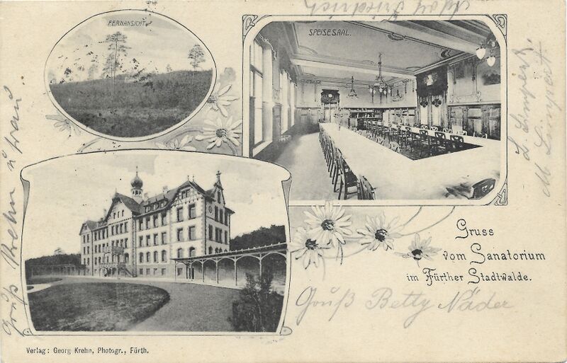 Datei:AK "Gruss vom Sanatorium im Fürther Stadtwalde".jpg