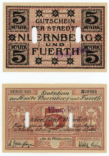 Datei:Gutschein 1918 5 DM.jpg