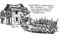 Eine Karikatur von Gerd Bauer (Nürnberg) bzgl. der Bebauung des Saturnmarktes vor der <a class="mw-selflink selflink">Foerstermühle</a>, 2007