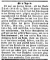 Zeitungsbericht über Sohn des Nathan Dünkelsbühler, Fürther Tagblatt 10. Juli 1853