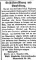 Zeitungsanzeige des Schieferdeckermeisters Phil. Haubrich, Dezember 1854