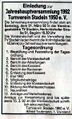 Einladung zur Jahreshauptversammlung 1992 "Turnverein Stadeln 1950" jetzt fusioniert <!--LINK'" 0:62--> in der FN vom 7./8. März 1992