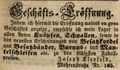 Zeitungsanzeige von <!--LINK'" 0:22-->, November 1850