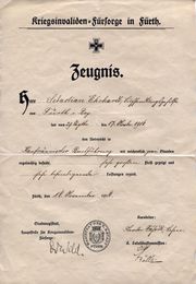 Kriegsinvaliden Fürsorge Zeugnis 1916.jpg