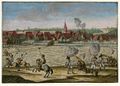 Gefecht bei Vach vom 18. bis 25. Dezember 1800 (Kolorierter Kupferstich, Kunstsammlungen der Stadt Nürnberg)