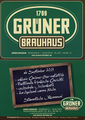 Werbekarte für das im Sept. 2014 eröffnete Grüner Brauhaus