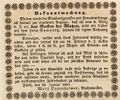 Marx Oppenheimer macht sich als Matzenbeck selbständig; Fürther Tagblatt 23.1.1841
