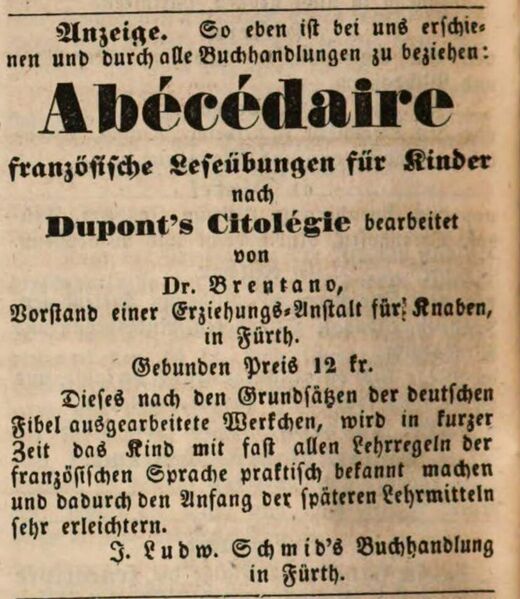 Datei:Brentano Schrift Ftgbl. 20.06.1848.jpg