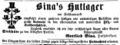 Zeitungsanzeige des Filz- und Hutfabrikanten <!--LINK'" 0:75-->, März 1863