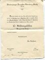 Einladung zum 10. Stiftungsfest des Vereins junger Drogisten Nürnberg-Fürth e. V. mit Konzert und Tanz, 1912
