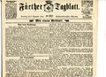 Fürther Tagblatt vom 7.12.1884 Detail