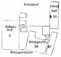 Lageplan Königstraße 50, 48 und Schulhof