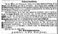 Moriz und Seligmann Schlenker´sche Aussteuerstiftung, Fürther Tagblatt 15. Juli 1869