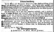 H. Hechinger Schlenker Aussteuerstiftung, Ftgbl. 15.07.1869.jpg