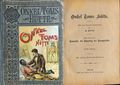 Titelseite des Romans »Onkel Toms Hütte«, ca. 1900/10 aus der Löwensohn Bilderbuchfabrik
